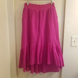 Anthropologie Edme & Esyllte Raspberry Pink Skirt